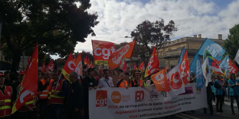 Manifestation du 10 octobre : plusieurs milliers de personnes ont manifesté à Bordeaux